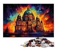 1000 Piece Jigsaw Puzzle Berlin Cathedral, Germany Puzzle for Adults Wooden Jigsaw Puzzles Challenging Game 1000 PCS(75x50cm)