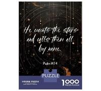 1000 Piece Jigsaw Puzzle Bible Verse Puzzle for Adults Toy Wall Decor Precision Cutting Unique Birthday And Xmas Gifts 70x50cm/1000pcs
