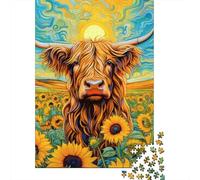 1000 Piece Jigsaw Puzzle Bison Jigsaws Puzzles Wooden Puzzle Assembly Toy Family Interactive Game 1000pcs (75x50cm)