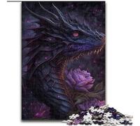 1000 Piece Jigsaw Puzzle Black Dragon Jigsaw Puzzles Family Game Night Challenging And Rewarding Visual Experience (Size 50x75cm)