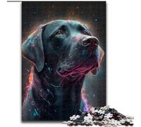1000 Piece Jigsaw Puzzle Black Golden Retriever Jigsaw Puzzle Made of cardboard, with Family Interactive Game, for Ages 14+ 1000pcs(26x38cm)