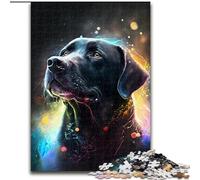 1000-Piece Jigsaw Puzzle Black Golden Retriever Jigsaw Puzzles Made of cardboard, Relaxing Entertainment, Home Decor 1000pcs(26x38cm)