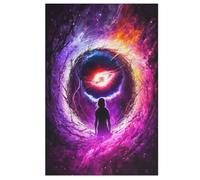 1000 Piece Jigsaw Puzzle Black Hole for Adults Wooden Puzzles Educational Game Challenge Toy (78×53cm)