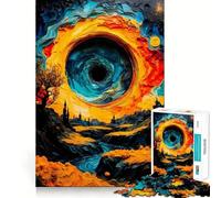 1000 Piece Jigsaw Puzzle Black Hole Landscape Tight Fit Piece, Creative Fun Toy, Cozy Fun Time, Birthday Decor Gift (38x52cm)