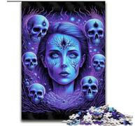 1000 Piece Jigsaw Puzzle Black Light Composition Made of Wood, for Parents, Lovers, Friends - Age 14+ 50x75cm An for Christmas Or Birthdays