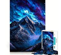1000 Piece Jigsaw Puzzle Blue Space Mountain Accurate Cut Art, Mind Game Gift, Easy Play Game, Birthday Fun Gift (38x26cm)