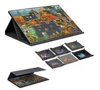 1000 Piece Jigsaw Puzzle Board, Tilting Puzzle Board with 2-in-1 Stand & Cover, Felt Jigsaw Boards with 6 Colored Sorting Trays, Jigsaw Accessories Puzzle Storage Board