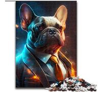 1000-Piece Jigsaw Puzzle Boss Bulldog 1000Pc Adults Jigsaw Puzzle Challenging DIY Art for Enthusiasts, for Relaxation (Szie 26x38 cm)