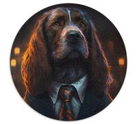 1000 Piece Jigsaw Puzzle Boss Dog Paper Jigsaw Gift DIY Fun Suitable for Home Living Room Office Decoration 1000pcs (67.5x67.5cm)