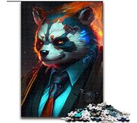 1000-Piece Jigsaw Puzzle Boss Raccoon Jigsaw Puzzle 1000 Pieces Impossible Hard Challenge Toy for Teenagers (Szie 50x75 cm)