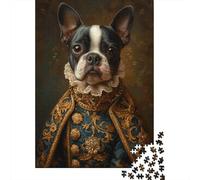 1000 Piece Jigsaw Puzzle Boston_terrier_dog Jigsaws Puzzles Paper Puzzle Assembly Toy Family Interactive Game 1000pcs (38x26cm)