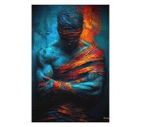 1000 Piece Jigsaw Puzzle, Bound by Fire and Ice - Expressionist Figure