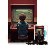 1000 Piece Jigsaw Puzzle Boy in The Zone Clean Joint Game Brain Teasing Play Relax Play Time Birthday Fun Gift (38x26cm)
