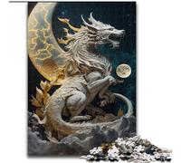 1000 Piece Jigsaw Puzzle Brave Dragon Difficult Puzzles for Adults for Home Decor, Ideal Christmas & New Year Gift for Teenagers size 38x26cm