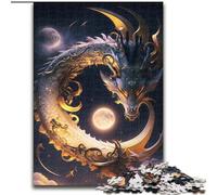 1000 Piece Jigsaw Puzzle Brave Dragon Wooden Jigsaw Family Bonding Activity, Home Decor Gift, Family Toy Game (Size 26x38cm)