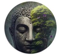 1000 Piece Jigsaw Puzzle Buddha in Nature 1000Pc Adults Round Jigsaw Puzzle for Mother'S Day, Birthdays, Christmas (Size 67.5x67.5cm)
