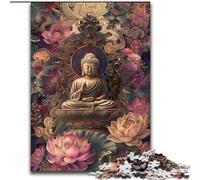 1000 Piece Jigsaw Puzzle Buddha Statue Jigsaw Puzzle Made of Wood,Perfect for Family Fun, Party Games, Birthday Party Favors 1000pcs(50x75cm)
