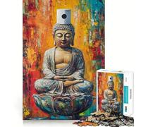 1000 Piece Jigsaw Puzzle Buddha's Toilet Paper Crown Flawless Fit Art Brain Boosting Play Rest Time Play Christmas Wall Art (50x75cm)