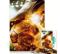 1000 Piece Jigsaw Puzzle Burning Football Sharp Cut Art Logic Thinking Play Chill Time Play Birthday Fun Gift (38x52cm)