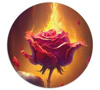1000 Piece Jigsaw Puzzle Burning Love Cardboard Jigsaw for Teenagers & Teens, Ideal Birthday 67.5x67.5cm