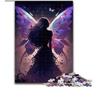 1000 Piece Jigsaw Puzzle Butterfly Fairy Made of Wood, Idea, Humorous Artwork, Detailed Artwork 50x75cm An for Christmas Or Birthdays