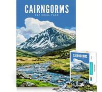 1000 Piece Jigsaw Puzzle Cairngorms National Park Fine Edge Craft Brain Skill Play Relax Game Play Christmas Art Gift (50x75cm)