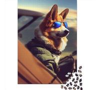 1000 Piece Jigsaw Puzzle Call Sign Corgi Jigsaws Puzzles Wooden Puzzle Assembly Toy Family Interactive Game 1000pcs (75x50cm)