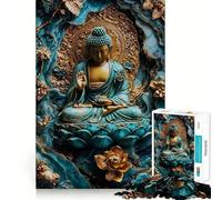1000 Piece Jigsaw Puzzle Calm Buddha Zen Kintsugi Flawless Fit Art Brain Boosting Play Rest Time Play Christmas Wall Art (50x75cm)