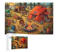 1000 Piece Jigsaw Puzzle, Campfire Tales A Whimsical Outdoor Gathering