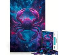 1000 Piece Jigsaw Puzzle Cancer Zodiac Sign Neat Edge Decor Problem Solve Fun Easy Time Fun Xmas Decor Gift (50x75cm)