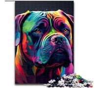 1000-Piece Jigsaw Puzzle Cane Corso Colorful Jigsaw Made of Wood, Intricate Design for Teenagers, DIY Decor, And Brain-Boosting Fun 1000pcs(50x75cm)