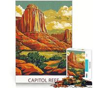 1000 Piece Jigsaw Puzzle Capitol Reef National Park Neat Edge Decor Problem Solve Fun Easy Time Fun Xmas Decor Gift (38x52cm)