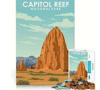 1000 Piece Jigsaw Puzzle Capitol Reef National Park Neat Edge Decor Problem Solve Fun Easy Time Fun Xmas Decor Gift (50x75cm)