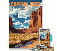 1000 Piece Jigsaw Puzzle Capitol Reef National Park Sharp Cut Art Logic Thinking Play Chill Time Play Birthday Fun Gift (50x75cm)