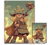 1000 Piece Jigsaw Puzzle Cartoon Mage GirlPaper Jigsaw Puzzles for Adults Birthday Gift Idea Challenging Brain Teaser Game 1000 PCS(38x26cm)