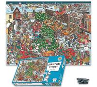 1000 Piece Jigsaw Puzzle - Christmas Street by Bart Slyp -1000 Piece Jigsaw Puzzles for Adults - Hardest Jigsaw Puzzle, Festive Puzzle, Present