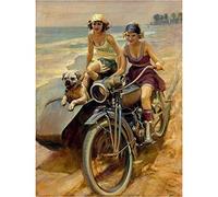 1000 Piece Jigsaw Puzzle Classic Jigsaw Puzzle Car Watercolor Living Room Home Wall Decoration Gift Challenge High Difficulty Family Puzzle Game Birthday Gift70x50cm