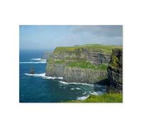 1000 Piece Jigsaw Puzzle，Cliffs of Moher，Adults Children Wooden Toy Educational Game（75x50cm）-AT68