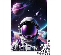 1000 Piece Jigsaw Puzzle, Close Up Astronaut Space, 70x50cm/1000pcs, for Adults, Winter Indoor Activity, Weekend Downtime And Cosy Evenings