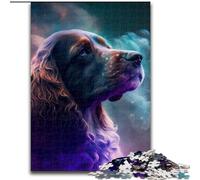 1000-Piece Jigsaw Puzzle Cocker Spaniel Nebula Jigsaw Puzzles for Adults 1000 Piece Ideal for And Family Fun for Holidays, Birthdays size : 26x38cm