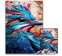 1000 Piece Jigsaw Puzzle Color Bird Puzzles for Adults Ideal for Lover, Perfect Christmas, New Year, Valentine's Gift 50x75CM/19.68x29.52inch