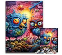 1000 Piece Jigsaw Puzzle Color Bird Wooden Jigsaw Puzzles Relax & Challenge, Colorful Home Decor Art, for Friends 50x75CM/19.68x29.52inch