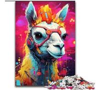 1000 Piece Jigsaw Puzzle Colorful Alpacas JigsawPuzzle 1000 Pieces for Adults Family Interaction & Brain Challenge, Family Activity Challenge (Szie 50x75cm)