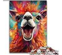 1000 Piece Jigsaw Puzzle Colorful Alpacas JigsawPuzzle 1000 Pieces for Adults Family Interaction & Brain Challenge, Family Activity Challenge (Szie 26x38cm)