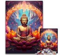 1000-Piece Jigsaw Puzzle Colorful Art Buddha Impossible Jigsaw Puzzles for Adults Perfect, DIY Artwork 26X38CM/10.23x14.96inch