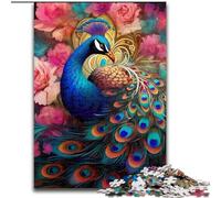 1000 Piece Jigsaw Puzzle Colorful Art Peacock JigsawPuzzle 1000 Pieces for Adults Family Interaction & Brain Challenge, Family Activity Challenge (Szie 26x38cm)