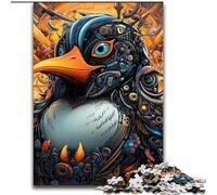 1000-Piece Jigsaw Puzzle Colorful Art Penguin 1000Pc Adults Jigsaw Puzzle for Teenagers, Family Interactive Game, Challenge Gift (Szie 50x75cm)