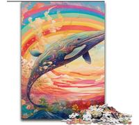 1000 Piece Jigsaw Puzzle Colorful Blue Whale Puzzle Perfect for Teenagers, Family Bonding, Brain Teaser & DIY Home Decor Gift (size : 50x75cm)
