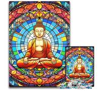 1000 Piece Jigsaw Puzzle Colorful Buddha Jigsaw Puzzles Challenging Brain Teaser for Teenagers, Family Fun Interactive Game 50x75CM/19.68x29.52inch