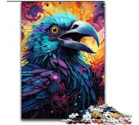 1000 Piece Jigsaw Puzzle Colorful Crow Impossible Jigsaw Puzzles for Adults size 26x38cm High-Difficulty Brain Teaser for Teenagers